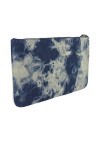 Kate Spade Jackson Tie Dye Denim Large Zip Pouch Clutch, Blue Multi