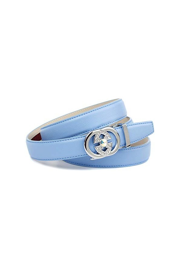 Anthoni Crown K1ga.f80 Ceinture, Bleu Hell Blau 080 , 90 Taille Fabricant: 75 Femme
