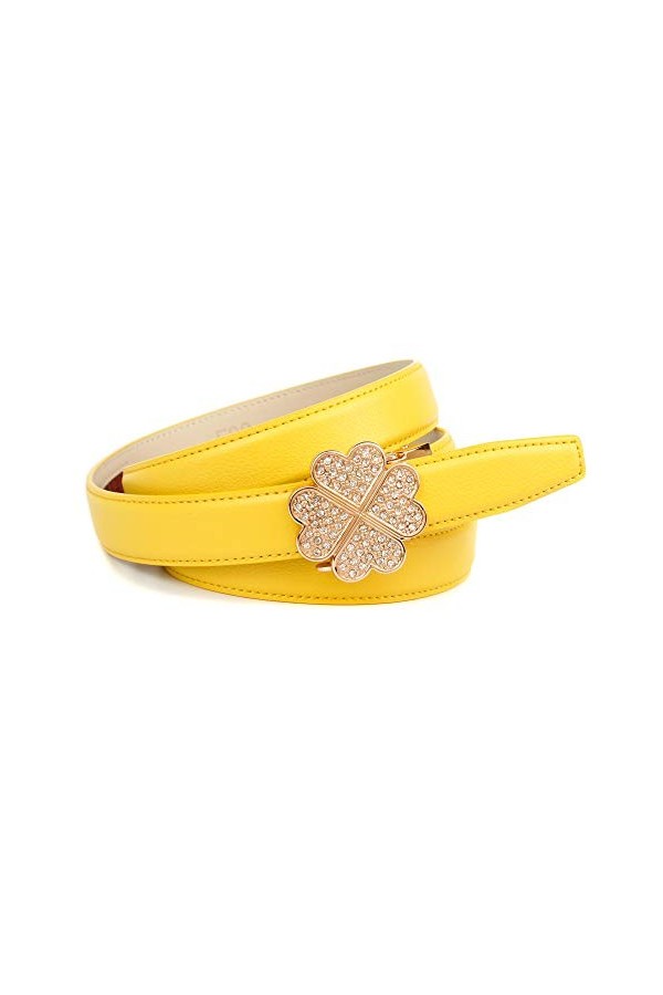 Anthoni Crown H4fha.f20 Ceinture, Jaune Gelb 022 , 100 Taille Fabricant: 85 Femme