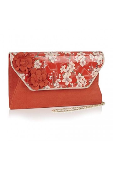 Ruby Shoo Deia Coral Matching Clutch Bag For Viola
