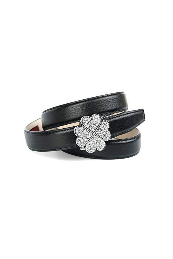 Anthoni Crown D1fha.t10 Ceinture, Noir Schwarz 010 , 95 Taille Fabricant: 80 Femme