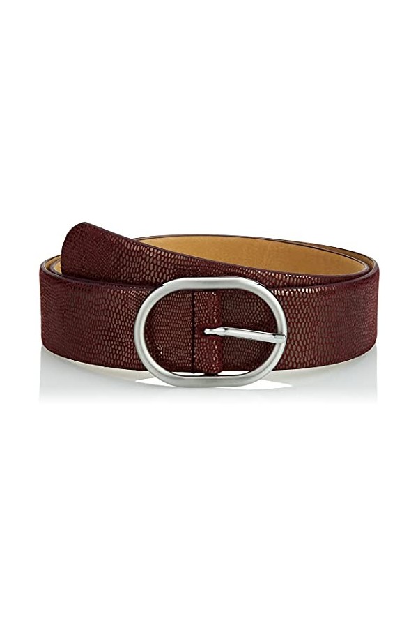 BRAX Ceinture tressée Style pour Femme avec détails raffinés, Rosewood, 95 cm