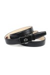 Anthoni Crown Ledergürtel Ceinture, Schwarz, 90 Femme