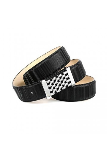 Anthoni Crown Ledergürtel Ceinture, Schwarz, 100 Femme