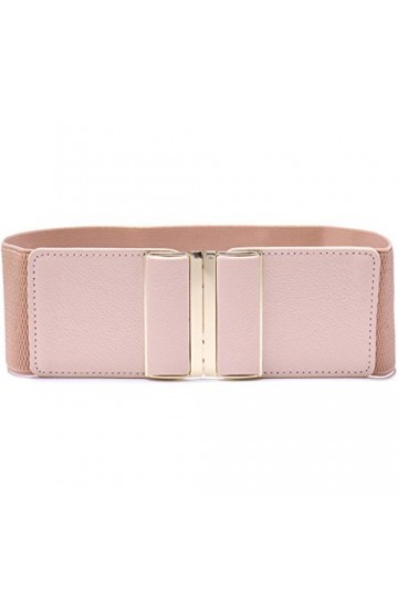 Beltox Ceinture élastique élastique pour femme 7,6 cm de large - Rose - 117/147 cm