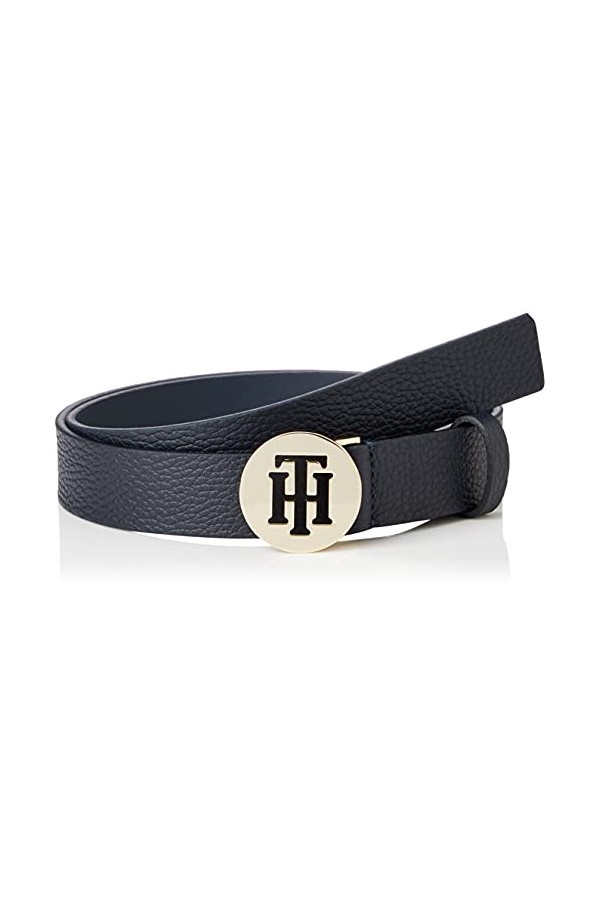 Tommy Hilfiger TH Round 3.0 Ceinture, Desert Sky, 75 Femme