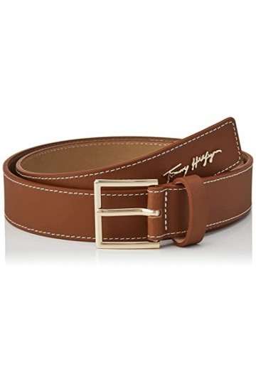 Tommy Hilfiger Signature 3.0 Ceinture, Country Kaki, 80 cm Femme