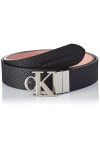 Calvin Klein REV Monogram Belt 30MM Ceinture, Black/Blossom, 80 cm Femme