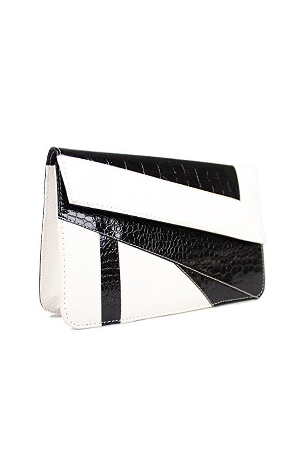 FiveloveTwo Rayures Sac à main clutch élégant pour femme Pochettes Sacs Bandoulière Poignée Sac À Épaule Bandoulière sac dép