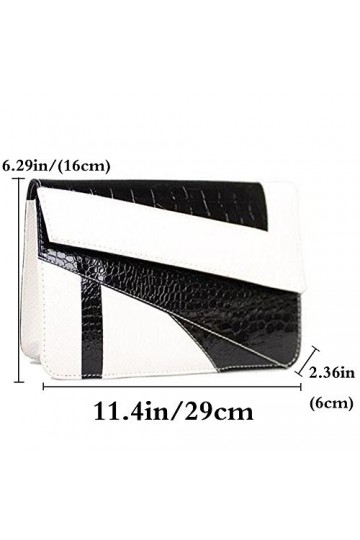 FiveloveTwo Rayures Sac à main clutch élégant pour femme Pochettes Sacs Bandoulière Poignée Sac À Épaule Bandoulière sac dép