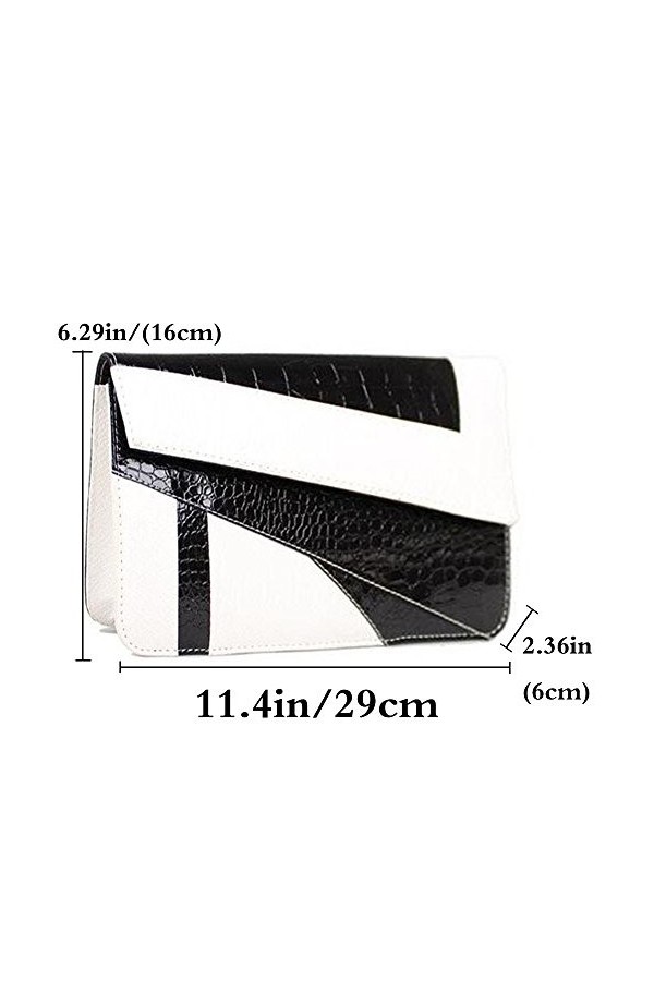 FiveloveTwo Rayures Sac à main clutch élégant pour femme Pochettes Sacs Bandoulière Poignée Sac À Épaule Bandoulière sac dép