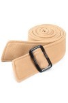 Ceinture large en laine pour femme, camel, 175 cm