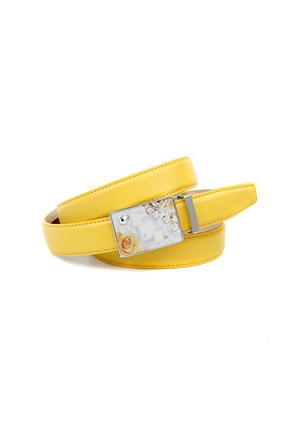 Anthoni Crown F1py.f20 Ceinture, Jaune Gelb 022 , 120 Taille Fabricant: 105 Femme