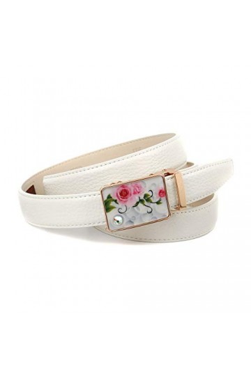 Anthoni Crown E4pp.t90 Ceinture, Blanc Weiss 090 , 110 Taille Fabricant: 95 Femme