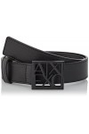 Armani Exchange Black Susi Medium Ceinture, Noir, 70 Femme