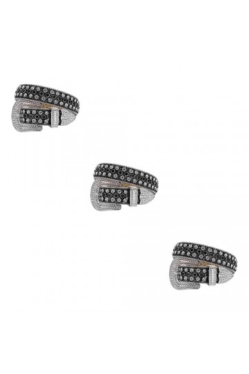 DSOUWEH 3 Ensemble de Style Avec Ceinture Strass Texture Fantaisie - Y2K Rétro Western Strass Casual Ceinture Jeans Style Rét