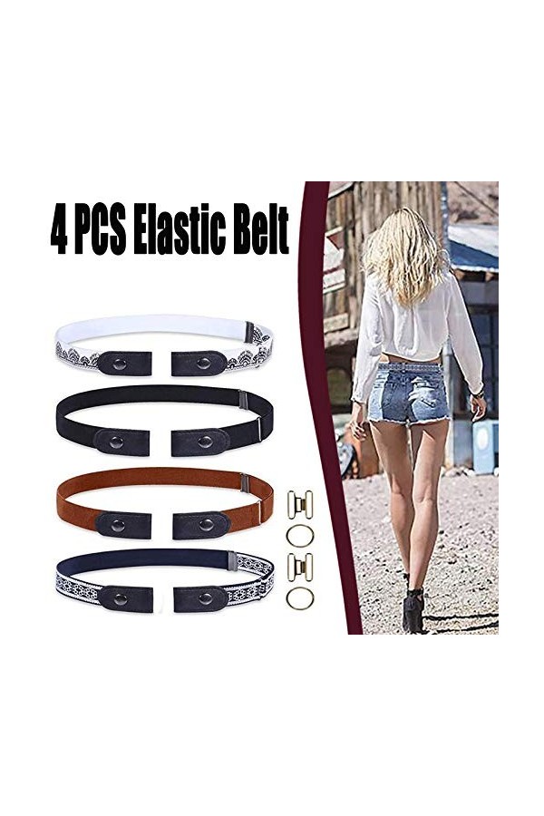 ARTSIM Élastique Élastique Boucle De Ceinture Élastique Sans Ceinture Ceinture Ceinture Réglable Tux Ceinture