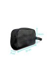 Timeshop Lab Pochette pour homme et clutches femme Pochettes personnalisables en simili cuir avec initiales, nom et logo brod