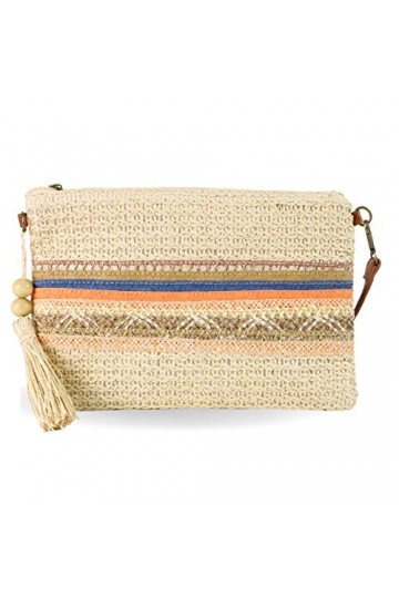 Portefeuille de paille dété avec sangle réglable| Sac à main de paille|Sacs à main femme été|Sacs à main de paille Clutch |,