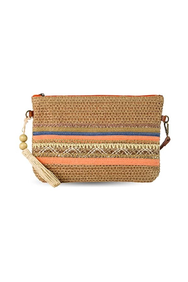 Portefeuille de paille dété avec sangle réglable| Sac à main de paille|Sacs à main femme été|Sacs à main de paille Clutch |,