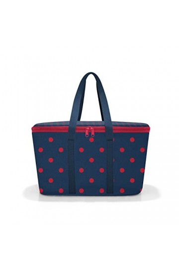 reisenthel Coolerbag Twist Azure - Sac Isotherme avec Dessus en Bouteilles Pet recyclées - Idéal pour Les Pique-niques, Herri