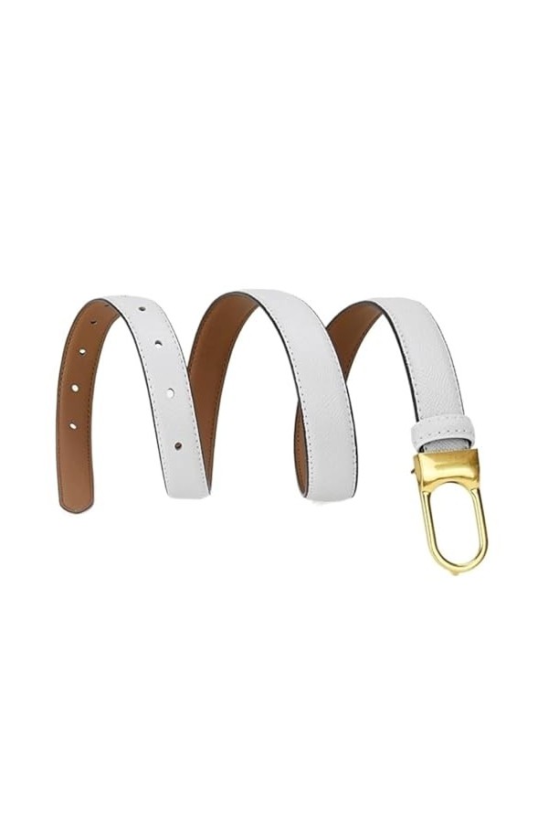 SAAKO Ceintures de taille réglables en cuir pour femmes, accessoire de robe en jean, ceinture fine de qualité pour femmes