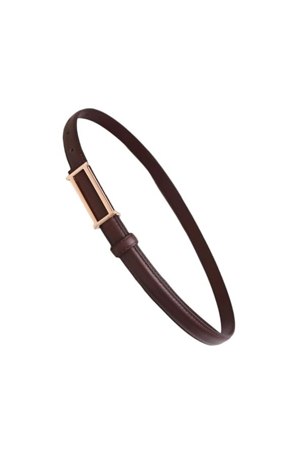 Ceintures de taille pour femmes réglables sans aiguille ceintures en peau de vache Pure décontracté mode Simple rétro robe ce