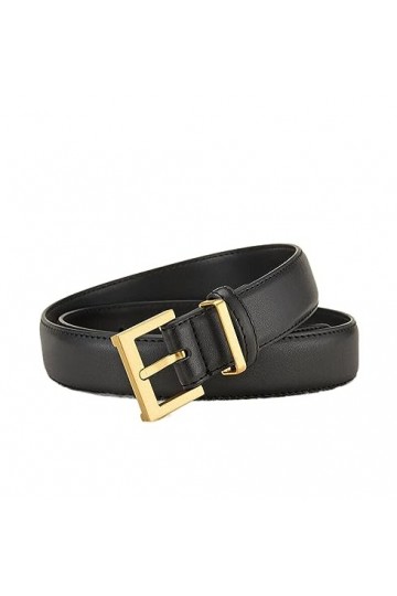 TEidea Ceinture Femme Boucle aiguille Ceinture Noire peau de vache polyvalent Simple Jean Costume Pantalons Décontractés Cein