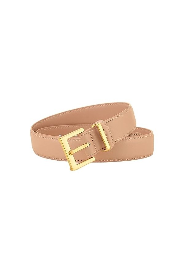 TEidea Ceinture Femme Boucle aiguille Ceinture Noire peau de vache polyvalent Simple Jean Costume Pantalons Décontractés Cein