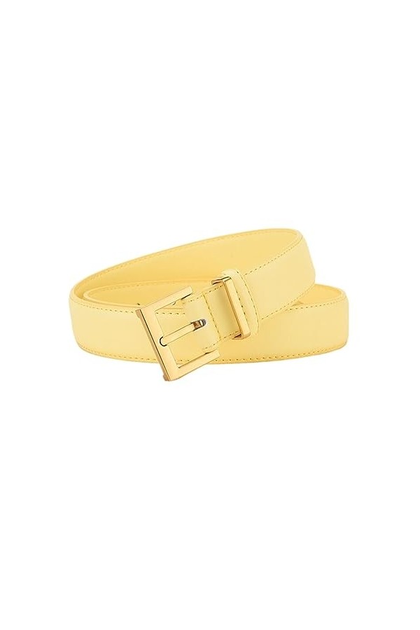 TEidea Ceinture Femme Boucle aiguille Ceinture Noire peau de vache polyvalent Simple Jean Costume Pantalons Décontractés Cein