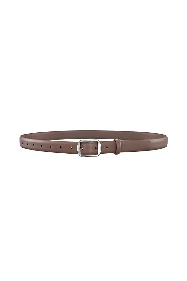 ZacLAy Ceinture en cuir pour Femmes, Simple avec Jean et Pantalon, Boucle en alliage décorée, Noir