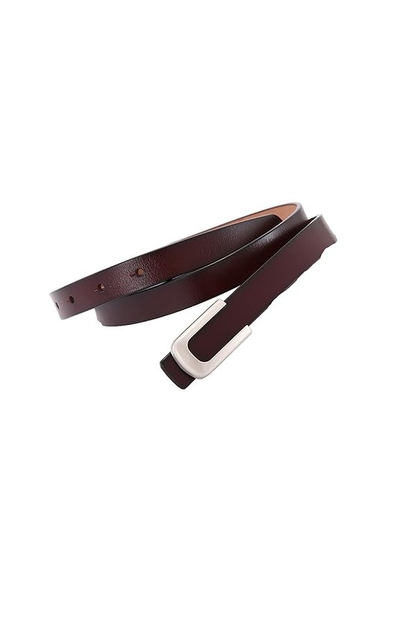 ZacLAy Ceinture en cuir pour Femmes, Boucle lisse, Décorative, tendance, Jupe en Jean, Décoration, Ceinture Noire