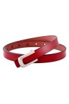ZacLAy Ceinture en cuir pour Femmes, Boucle lisse, Décorative, tendance, Jupe en Jean, Décoration, Ceinture Noire