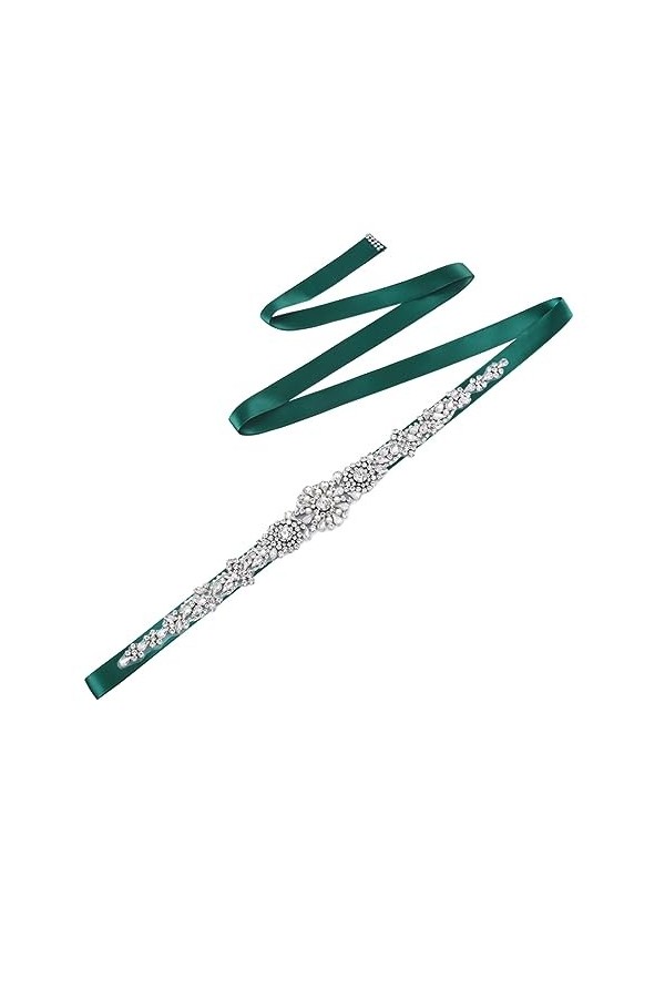 Robe de mariée ceinture de mariée pour femme Robe de fête de mariée Appliques strass Ceinture scintillante Bling, Ruban EN8, 