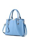 FiveloveTwo Femme Élégant Ornements Sac Tote Pochettes Clutches Sacs Bandoulière PU Cuir Sac À Épaule Main Messenger Rosé