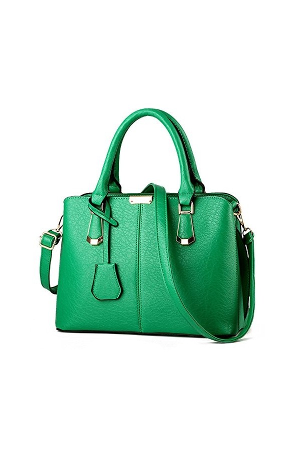 FiveloveTwo Femme Élégant Ornements Sac Tote Pochettes Clutches Sacs Bandoulière PU Cuir Sac À Épaule Main Messenger Rosé