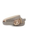 Anthoni Crown Ledergürtel Ceinture, Grau, 100 Femme