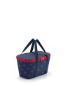 reisenthel Coolerbag Twist Azure - Sac Isotherme avec Dessus en Bouteilles Pet recyclées - Idéal pour Les Pique-niques, Herri