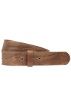 Luca Kayz MOGWAI Ceinture de rechange en cuir sans boucle de changement Taupe 4 cm, marron, XX-Large