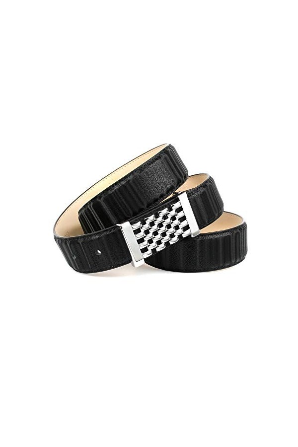 Anthoni Crown Ledergürtel Ceinture, Schwarz, 100 Femme