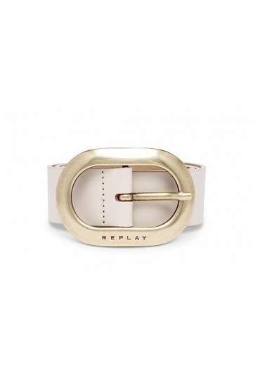 Replay Aw2592 Ceinture, Blanc cassé 003, 95 cm Femme