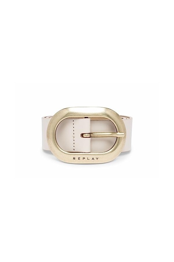 Replay Aw2592 Ceinture, Blanc cassé 003, 95 cm Femme