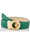 Anthoni Crown Ledergürtel Ceinture, Grün, 105 Femme