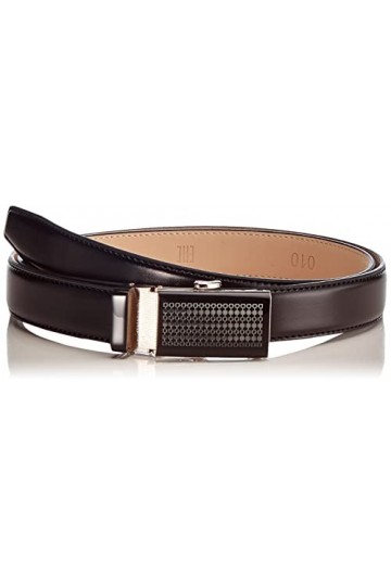 Anthoni Crown Ledergürtel Ceinture, Noir, 95 cm Femme