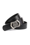 Anthoni Crown 1tom710-90 Ceinture, Noir, 90 cm Mixte