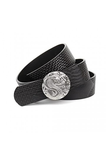 Anthoni Crown 1SN510-100 Ceinture, Noir, 100 cm Mixte