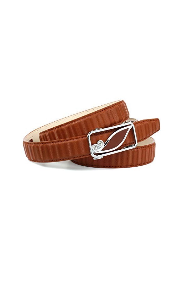 Anthoni Crown Ledergürtel Ceinture, Braun, 100 Femme