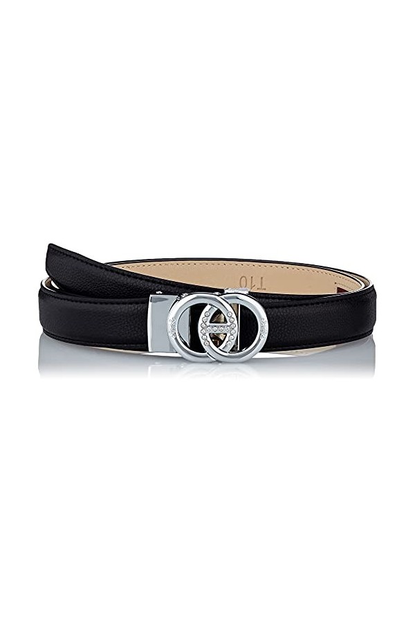 Anthoni Crown Ledergürtel Ceinture, Noir, 100 Femme