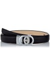 Anthoni Crown Ledergürtel Ceinture, Noir, 100 Femme
