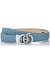 Anthoni Crown Ledergürtel Ceinture, Himmelblau, 105 Femme